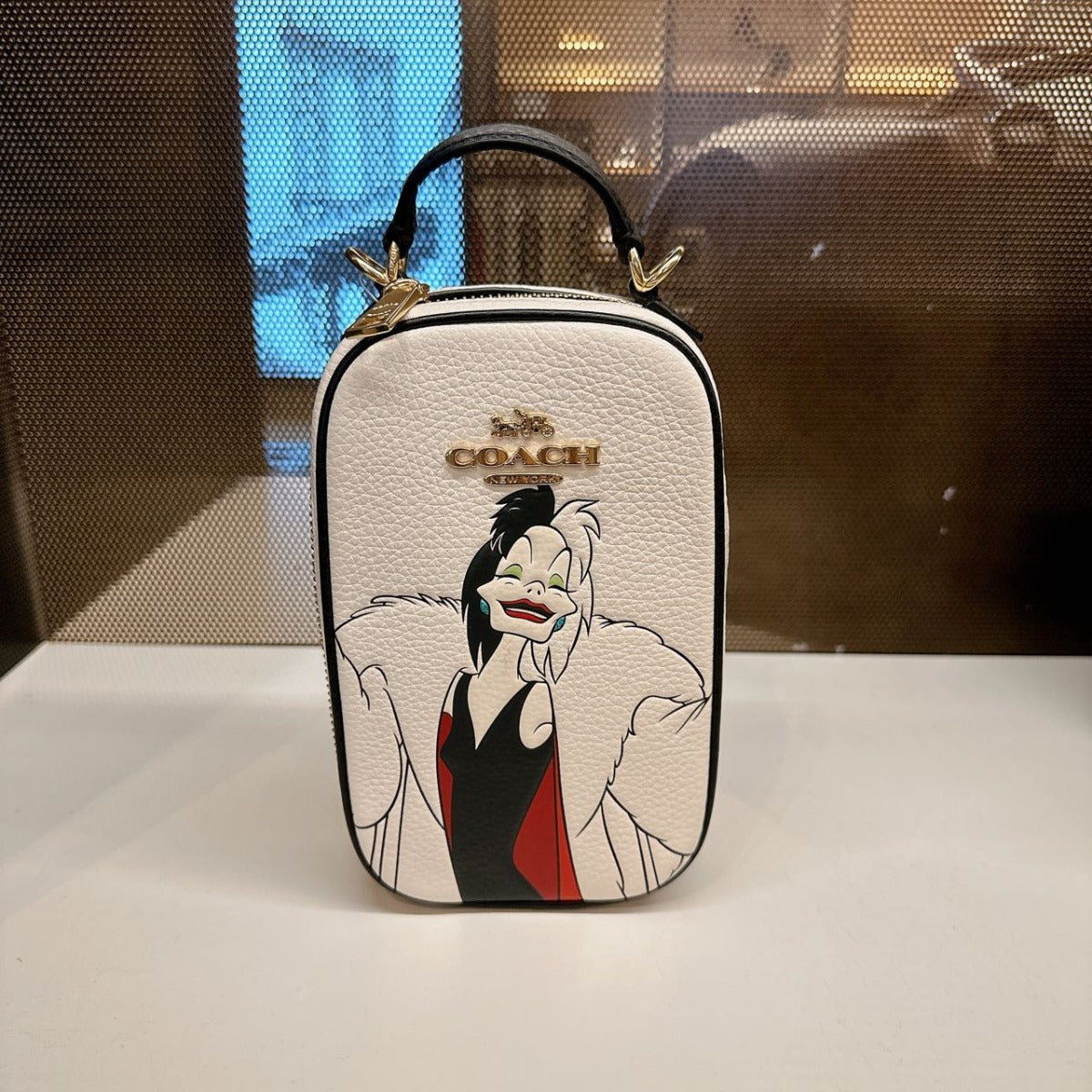 Coach CC328 Disney X Coach Eva Phone Crossbody In Gold/Chalk Multi Coach CC328 Disney X Coach Eva Phone Crossbody In Gold/Chalk Multi